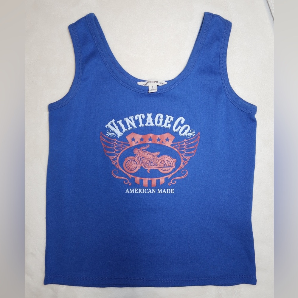 Blue tank top